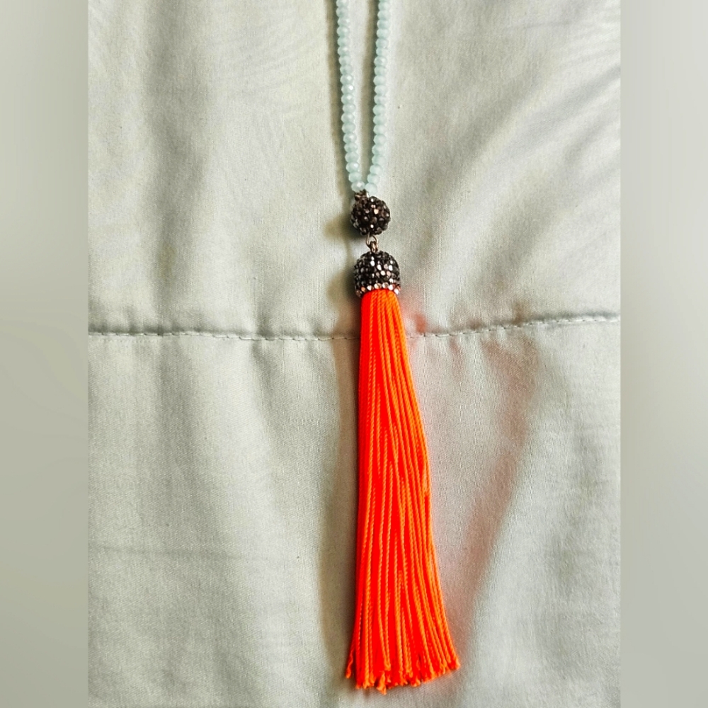 Neon orange necklace